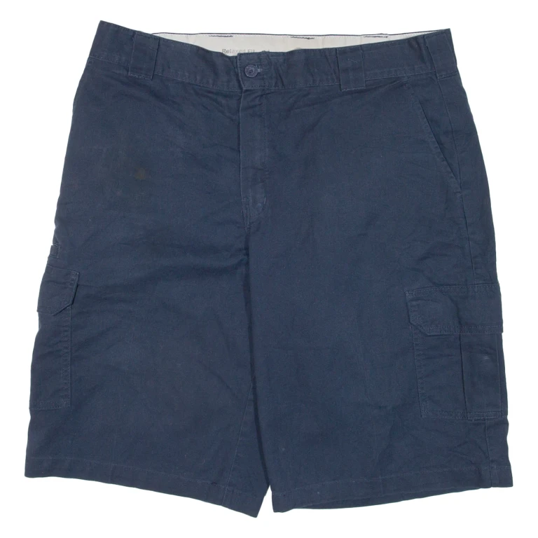 DICKIES Mens Workwear Shorts Blue XL W38