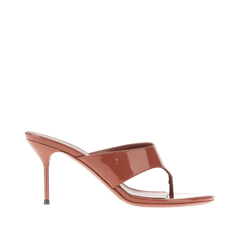 'Lidia' patent-leather thong mules Woman 36