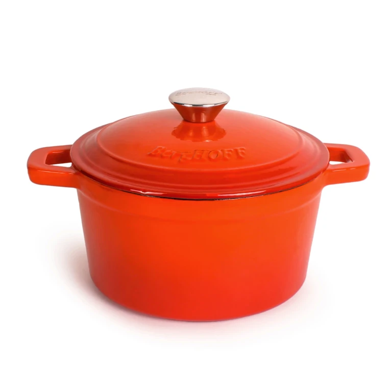 Neo Cast Iron 3qt. Round Dutch Oven 8" with Lid, Orange