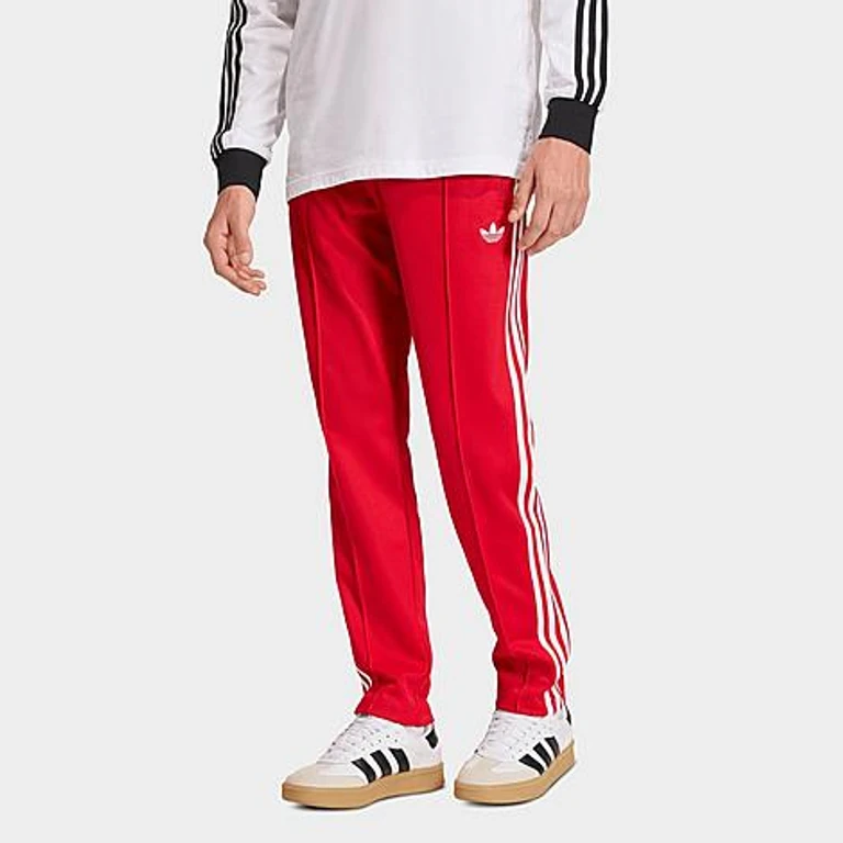 adidas Men's Originals adicolor Classic Track Pants in Better Scarlet Size: XS