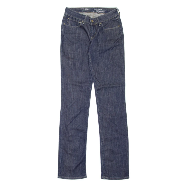 LEVI'S Womens Jeans Blue Regular Straight W27 L34