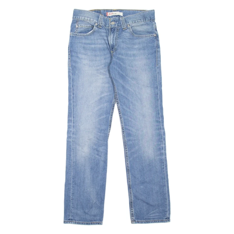 LEVI'S 511 Jeans Mens Blue Slim Straight Stone Wash W29 L32