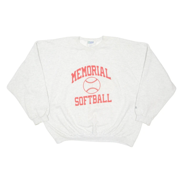 DISCUS ATHLETIC Memorial Softball Mens Sweatshirt Grey 2XL