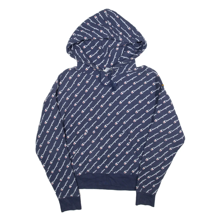 CHAMPION REVERSE WEAVE Womens Blue Hoodie M
