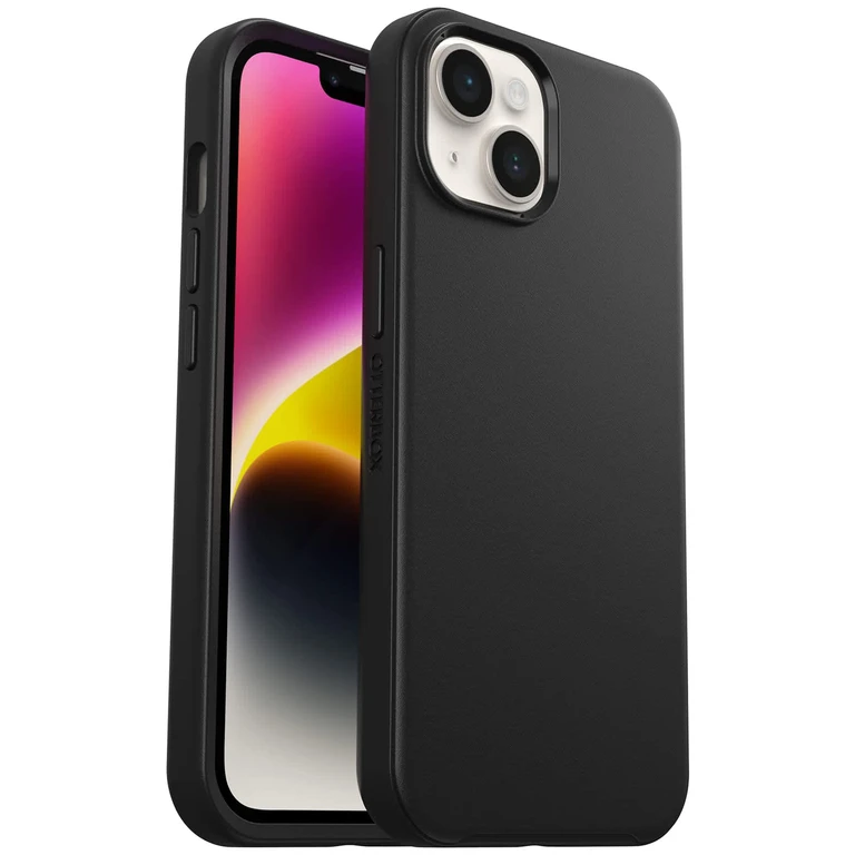 Iphone 14 & Iphone 13 Symmetry Series+ Case - Black, Ultra-Sleek, Snaps to Magsafe, Raised Edges Protect Camera & Screen