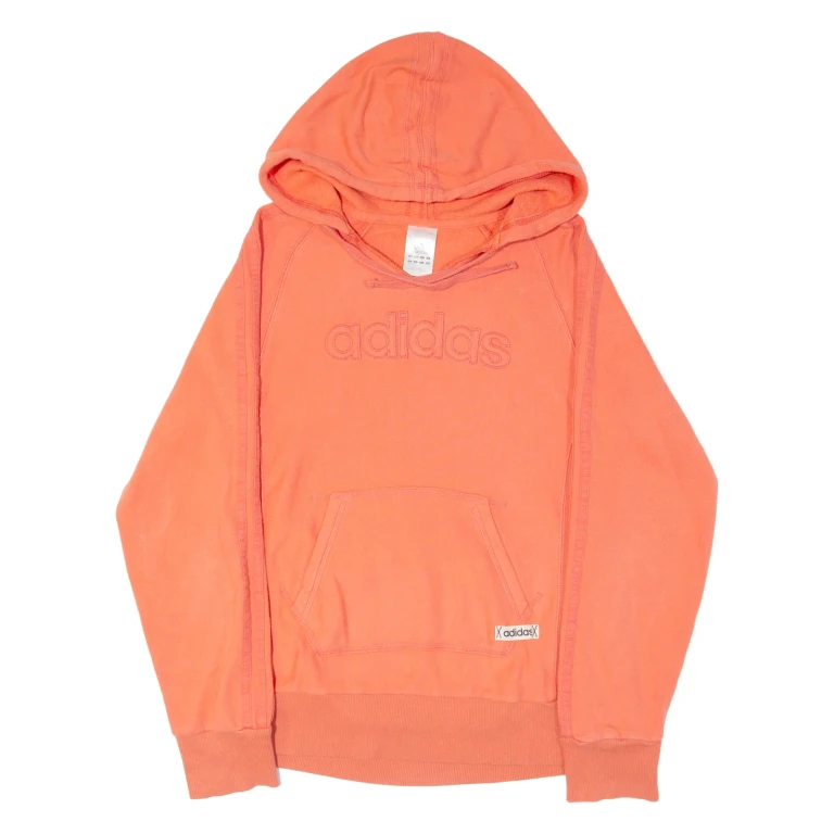 ADIDAS Womens Pink Hoodie UK 12