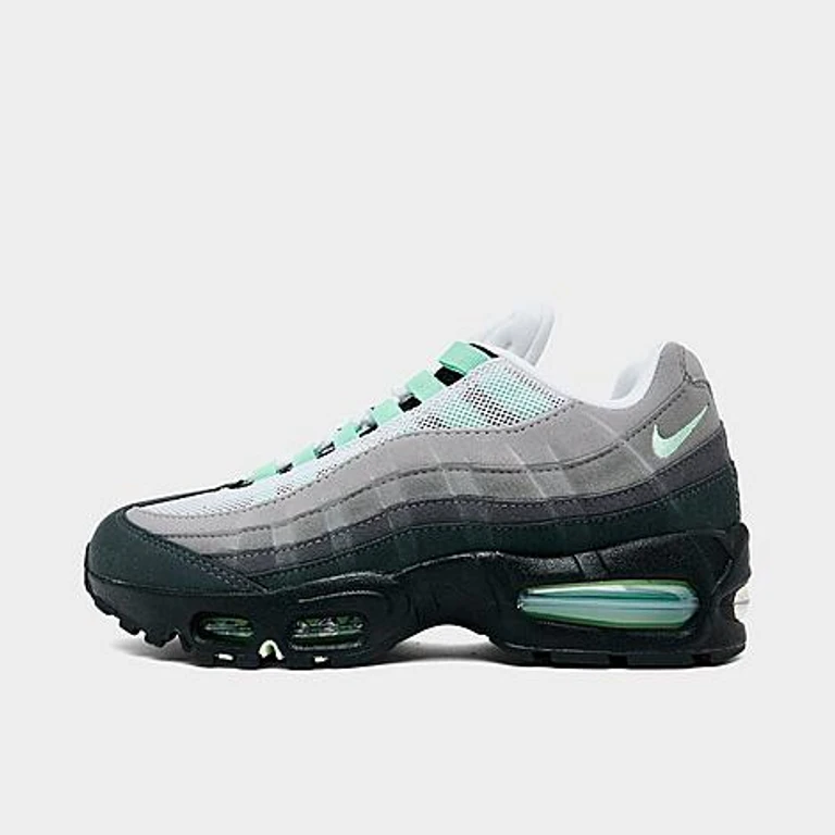 Nike Women's Air Max 95 Big Bubble Casual Shoes in Black/White/Medium Grey Size: 5.5