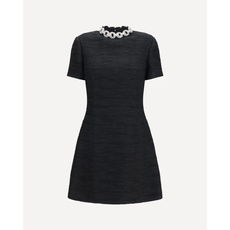 Embroidered Mini Dress Embroideries Female 46