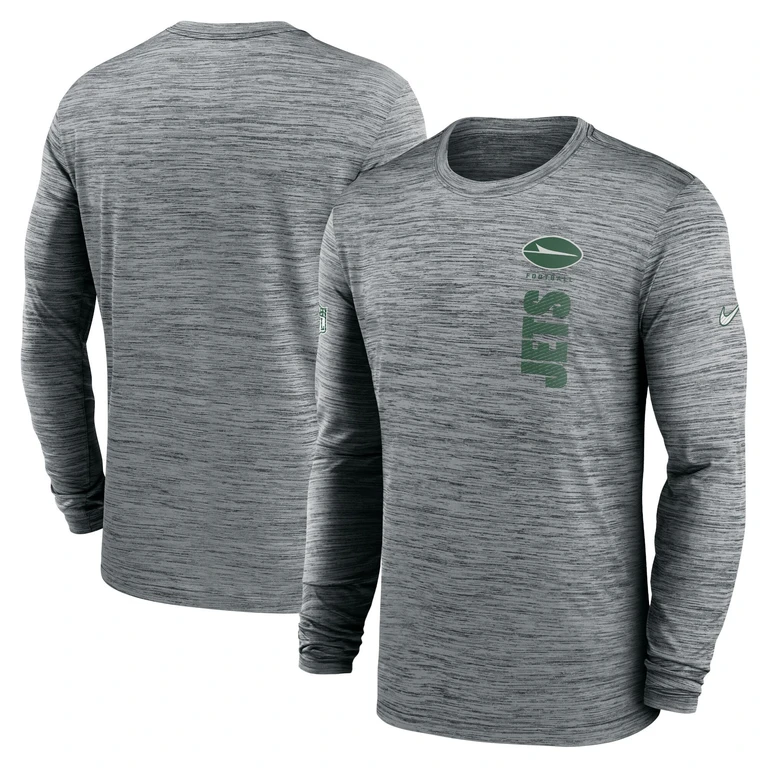 Men's NFL New York Jets Sideline Velocity Long-Sleeve Dri-Fit T-Shirt T-Shirts