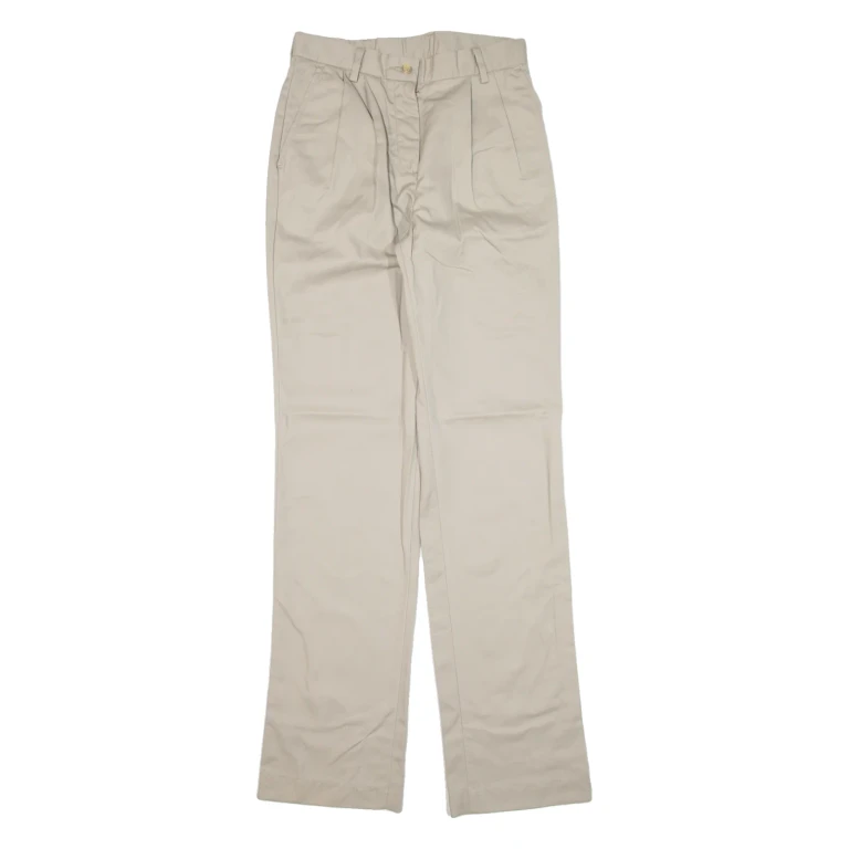 Womens Trousers Beige Regular Straight W27 L33