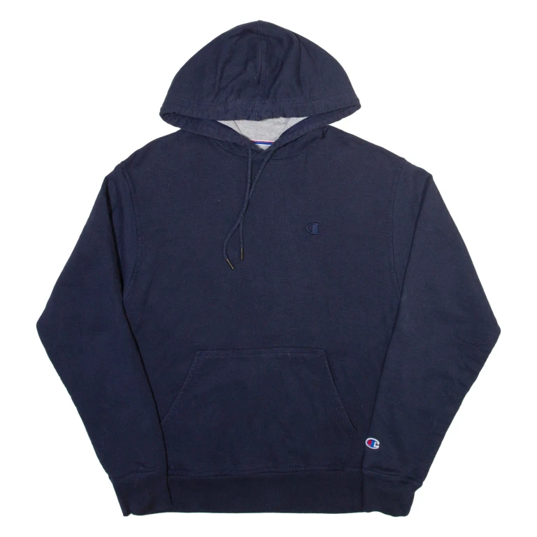 CHAMPION Mens Blue Hoodie M