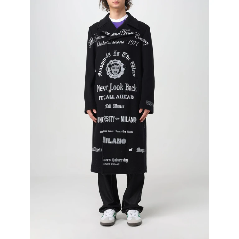 MSGM コート クロスブレンド ブラック