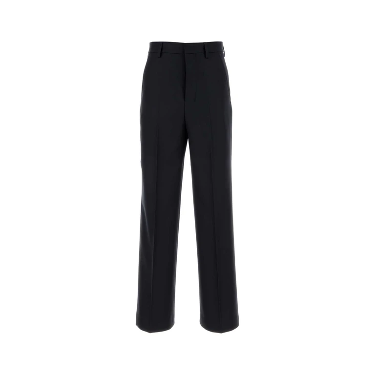 Midnight Blue Wool Pant Navyblue Exterior: Virgin Pantaloni - Men