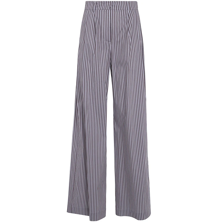 Wide Leg Pince Trousers