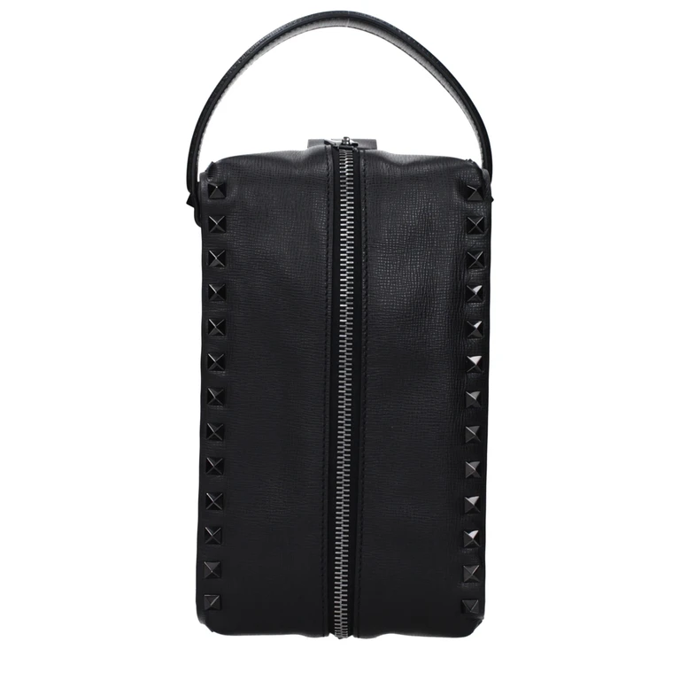 Valentino Garavani Black Leather Clutch Bag - Men