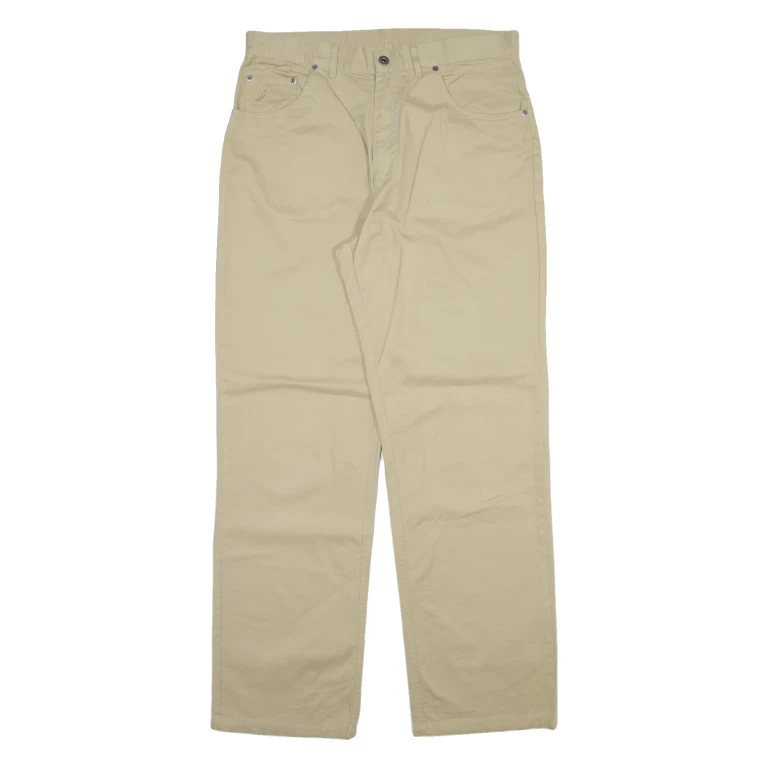 NAUTICA Mens Trousers Beige Regular Straight W34 L32