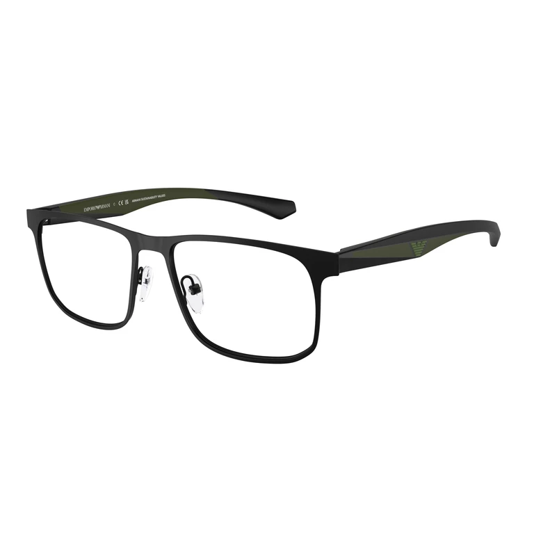 Demo Square Mens Eyeglasses EA1163 3001 55