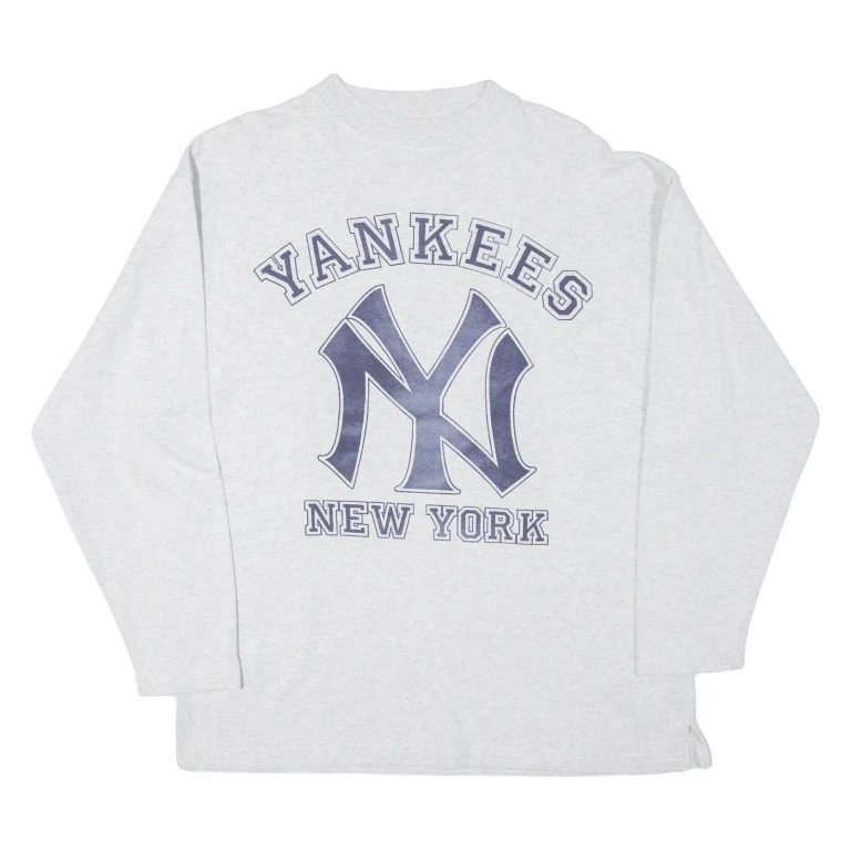 BERENGUER & CO. New York Yankees Womens Sweatshirt Grey Crew Neck USA L