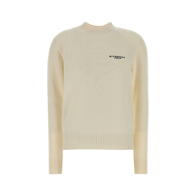 Givenchy Ivory Wool Blend Sweater Exterior: Cashmere Maglieria - Women