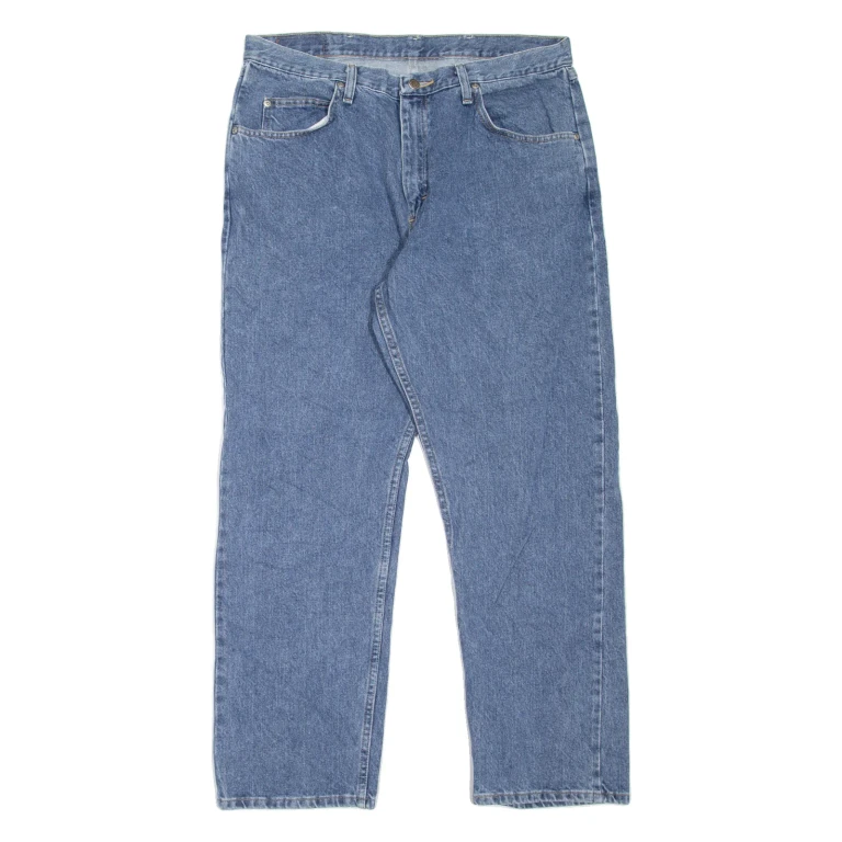 WRANGLER Mens Jeans Blue Relaxed Straight W36 L30