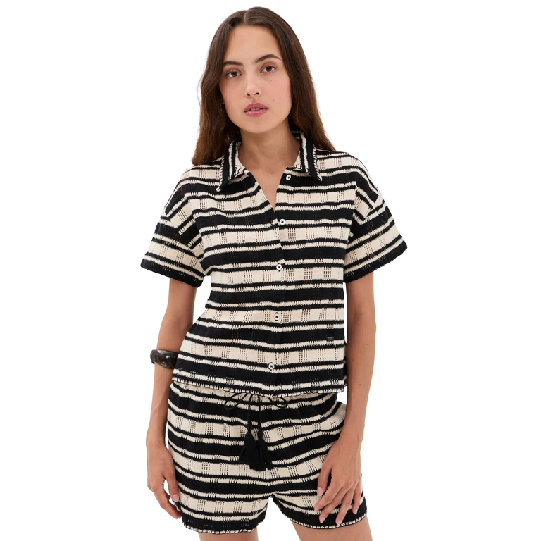 Z Supply Monaco Button Down Natural S