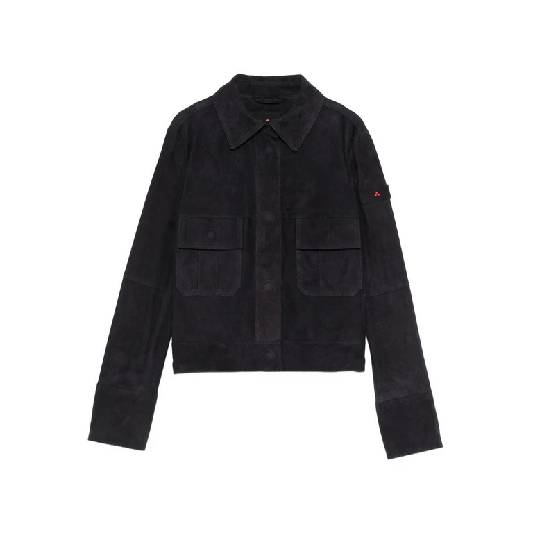 Blouson En Cuir - Bleu (PED556799012407ERA215)