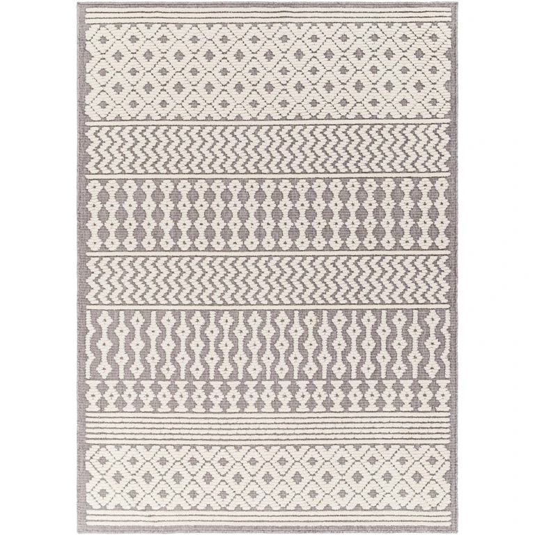 Drago Gray 3D Area Rug - Clearance