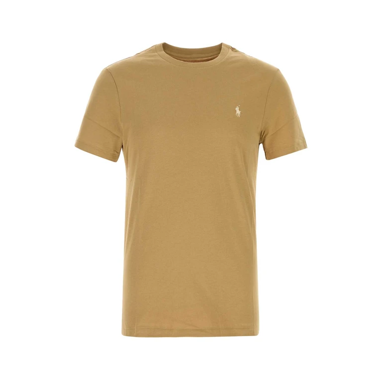 Polo Ralph Lauren Camel Cotton T-Shirt Cafetanc8176 Exterior - Men