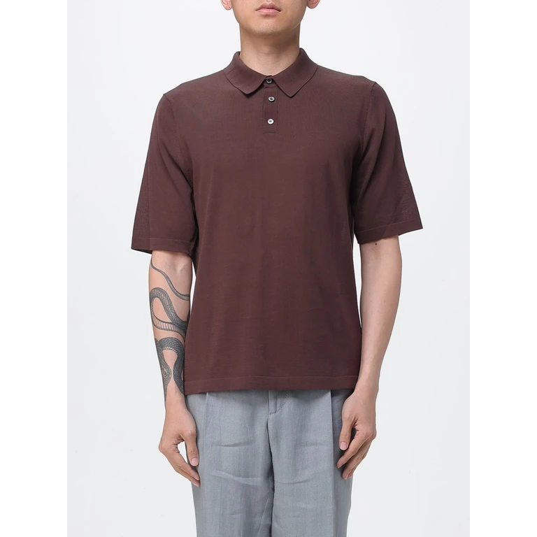 Polo Shirt Men color Brown (B2W02618C2314539)