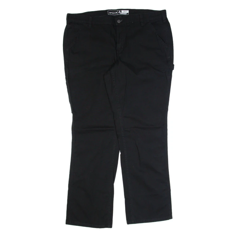 CARHARTT Workwear Womens Trousers Black Loose Straight W38 L32