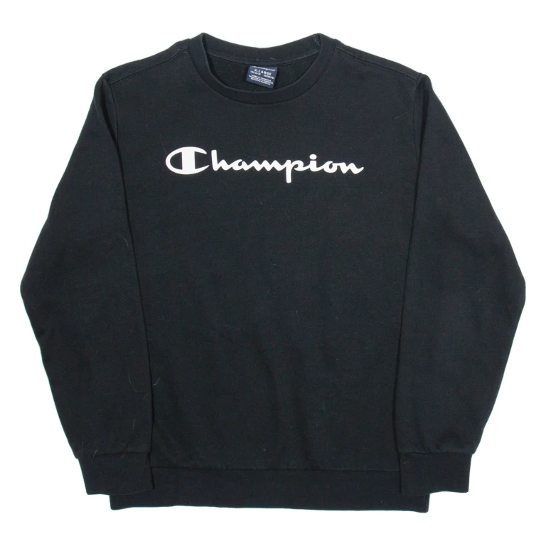 CHAMPION Womens Sweatshirt Blue XL