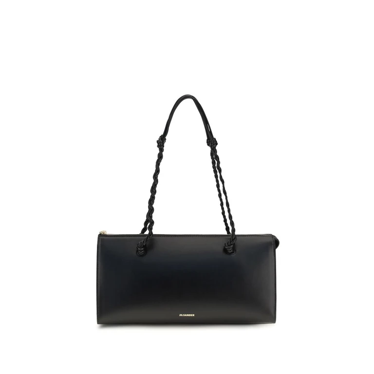 Jil Sander Black Calf Leather Bos Taurus Shoulder Bag - Women