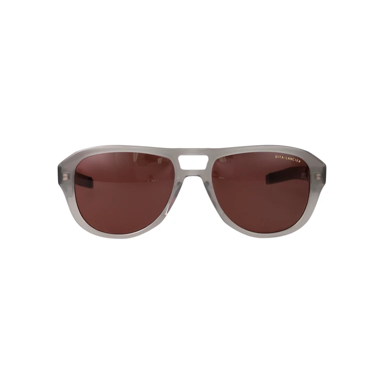 Dita Dls430-A-01 01 Stone Grey - Brushed Antique Silver Metal Sunglasses - Men