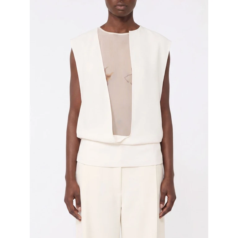 Asymmetrical Floral Print Viscose Sleeveless Top (2612191043600001)