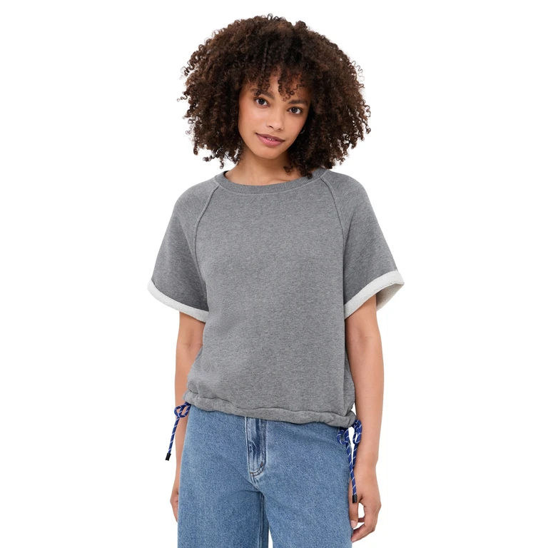 rag & bone Vintage Terry Tee Heather Grey S