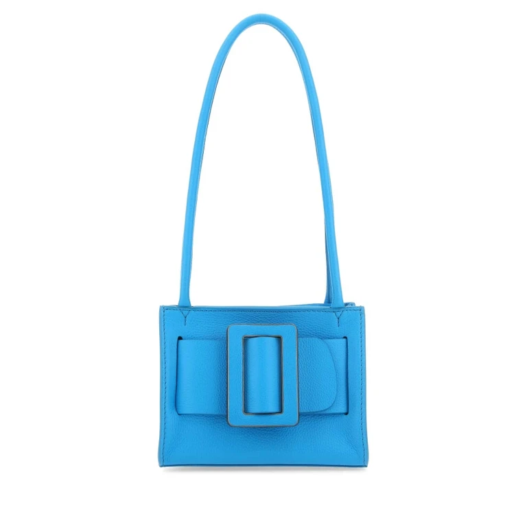 Light Blue Leather Bobby 18 Soft Shoulder Bag