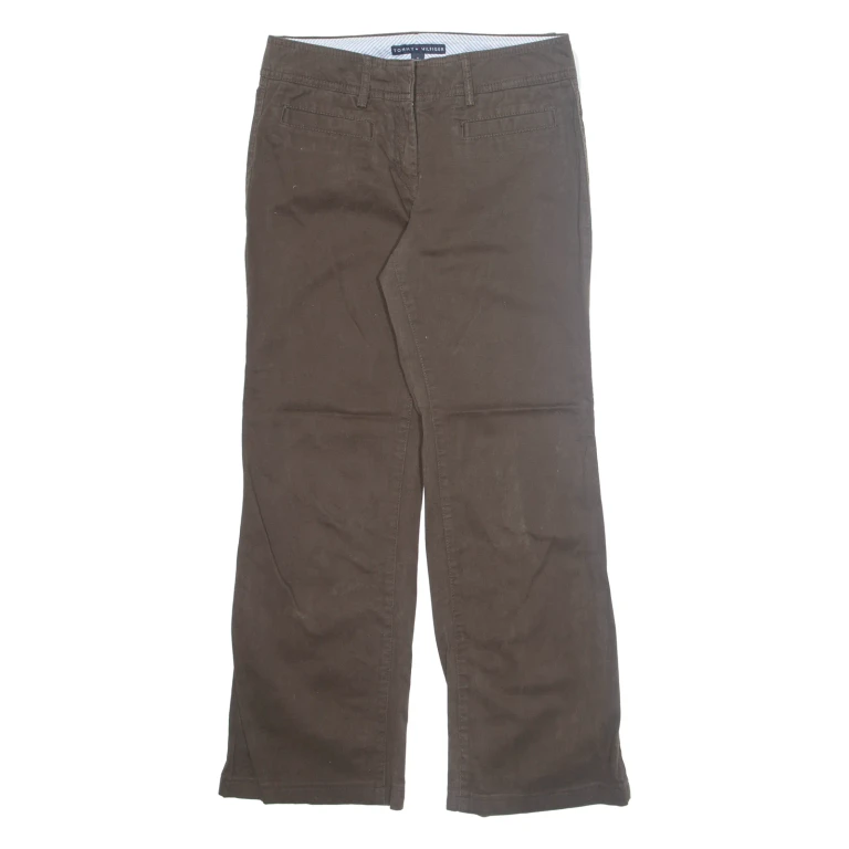 TOMMY HILFIGER Chino Mens Trousers Brown Regular Straight W28 L28