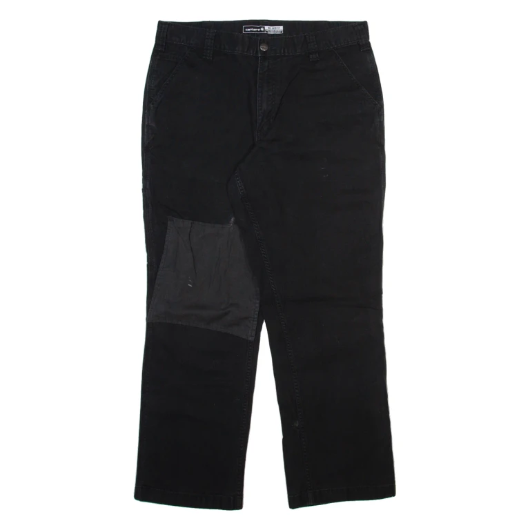 CARHARTT Mens Trousers Black Relaxed Straight W34 L30