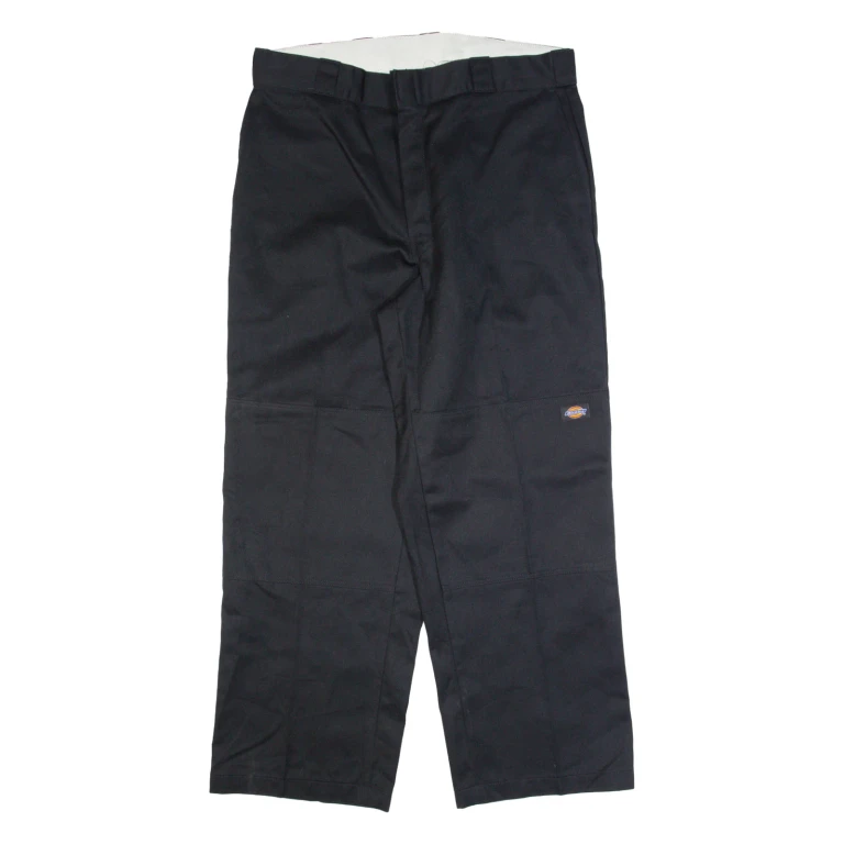 DICKIES Workwear Mens Trousers Black Regular Straight W36 L30