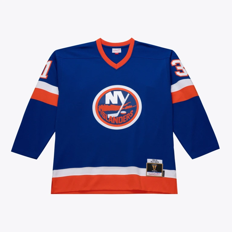 Men's NHL Dark Jersey Islanders 1982 Billy Smith