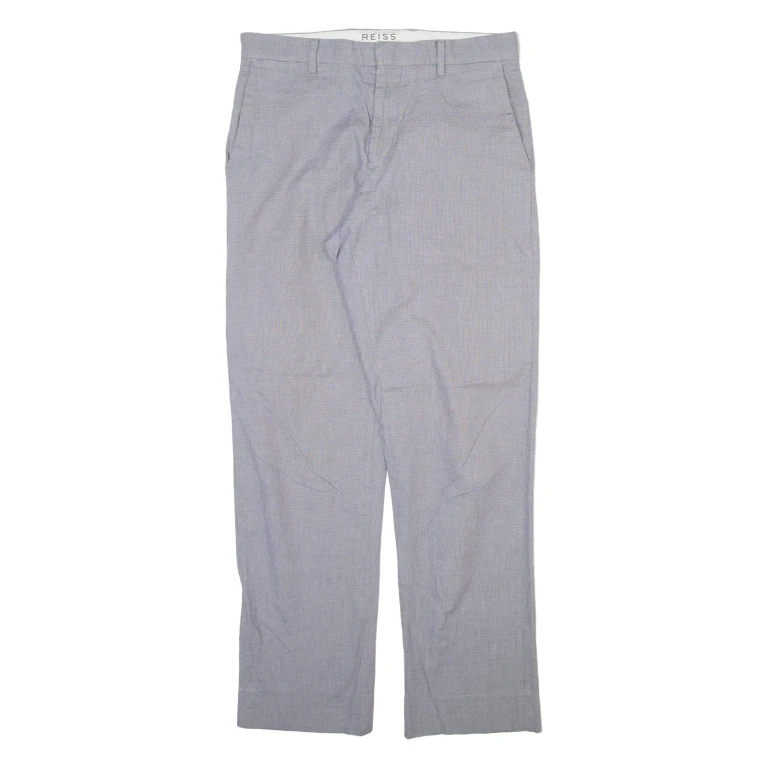 REISS Mens Trousers Grey Regular Straight W30 L30