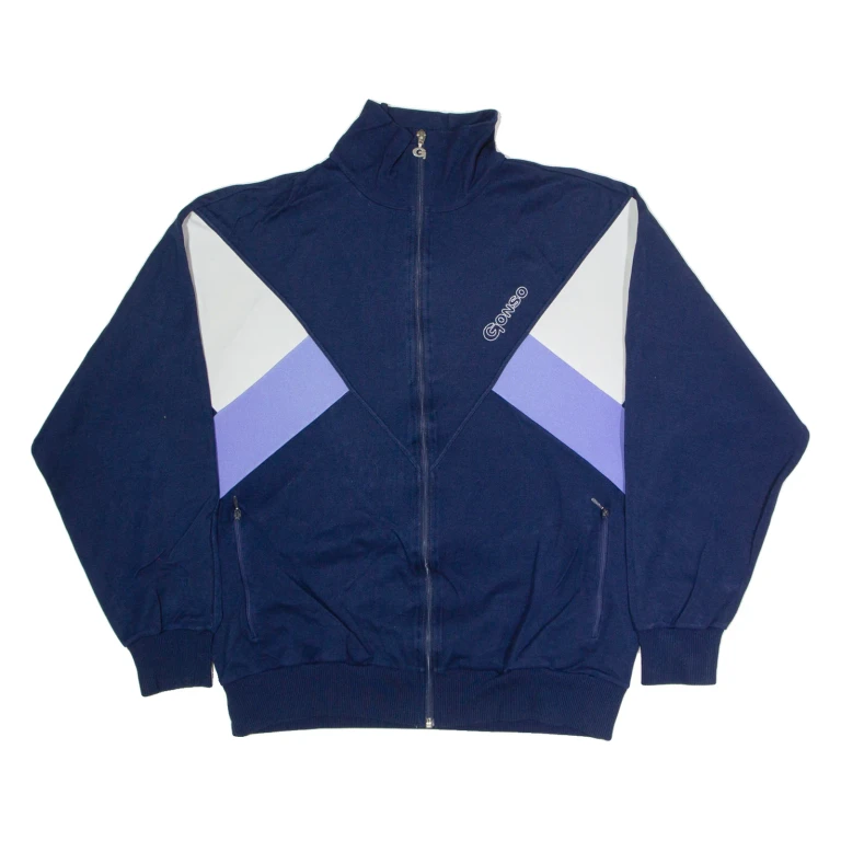 GONSO Mens Track Jacket Blue 90s M