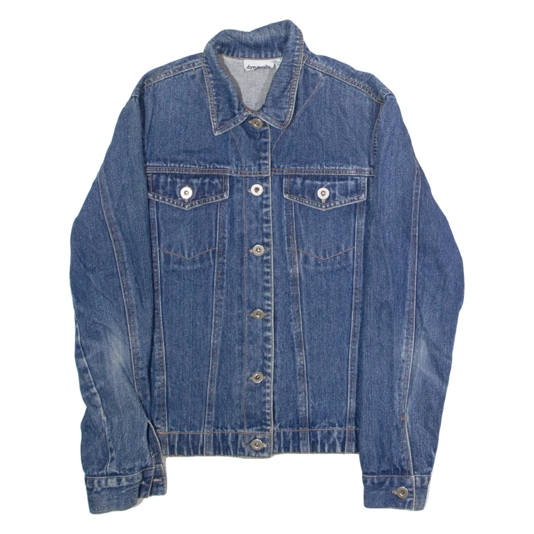 DYNAMITE Womens Denim Jacket Blue 90s M