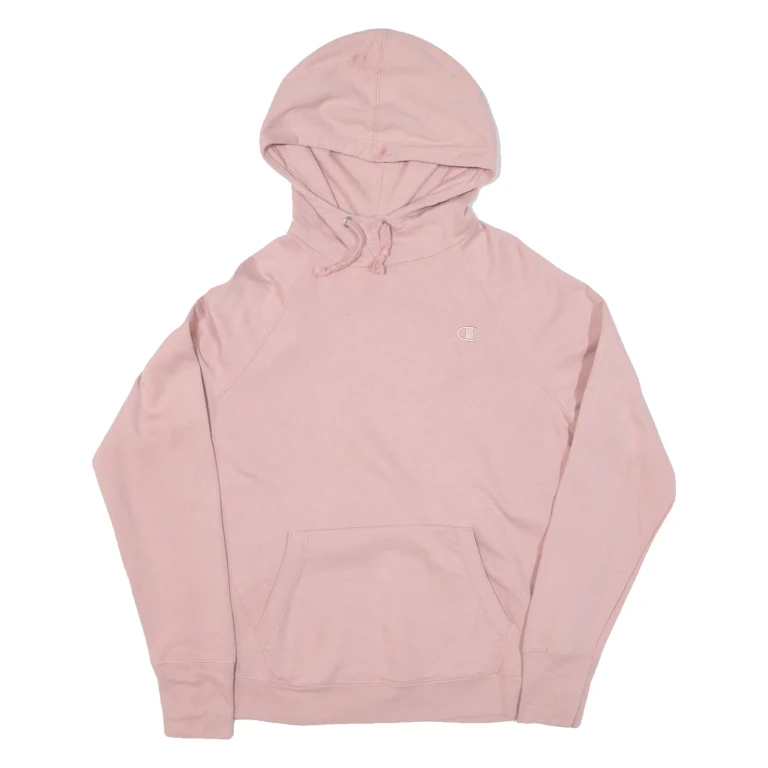 CHAMPION Womens Pink Hoodie L