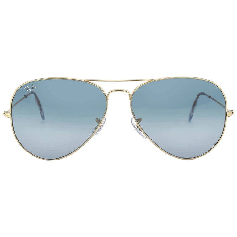 Ray Ban Aviator Gradient Blue Unisex Sunglasses RB3025 001/3M 62