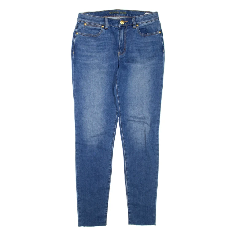 MICHAEL KORS Womens Jeans Blue Regular Skinny W28 L30
