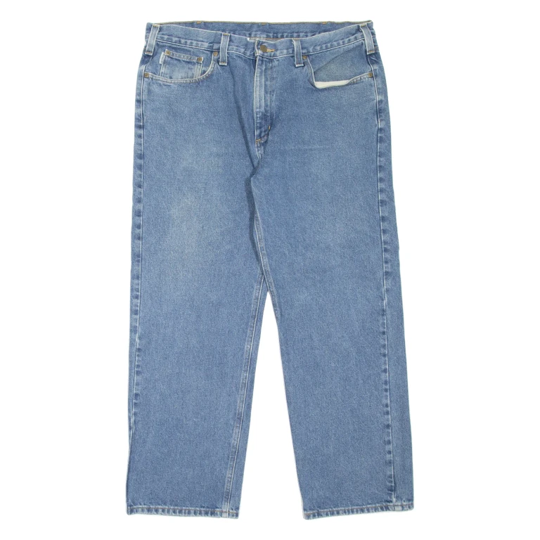 CARHARTT Workwear Mens Jeans Blue Relaxed Tapered W40 L30