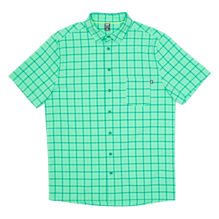 HELLY HANSEN Mens Shirt Green Check M