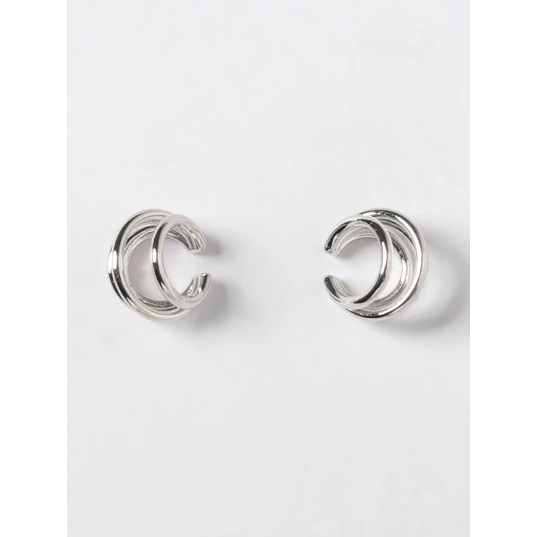 Orbit Helix Chrome-Plated Brass Ear Cuff for Non-Pierced Lobes (S26EA025PSILVER)