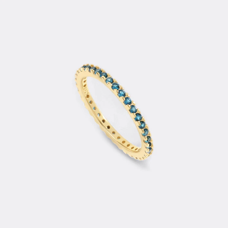 September Birthstone Eternity Stacking Ring
